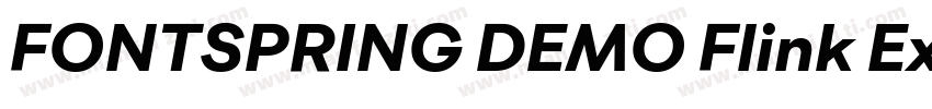 FONTSPRING DEMO Flink Extra Bold Re字体转换